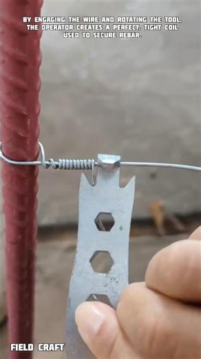 Quickly Tie Rebar with a Simple Hand Tool