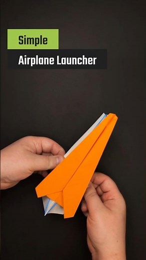 How to Make a Paper Airplane Launcher ✈️ DIY Rubber Band Powered Plane for Kids 🚀