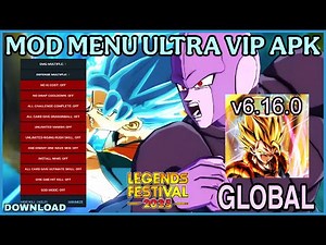 Dragon Ball Legends mod menu ULTRA VIP v6.16.0 APK / Dragon Ball Legends hack / Dragon Ball legends