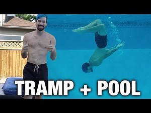 INSANE TRAMPOLINE POOL FLIPS !!! (with crazy parkour tricks)