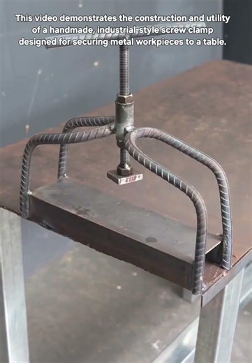 DIY Heavy-Duty Rebar Screw Clamp | Industrial Metalworking Tool
