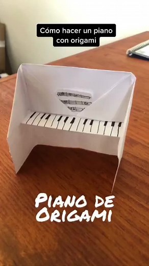 Tutorial de Origami: Cómo hacer un Piano de Papel