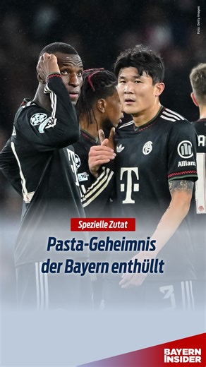 Nach den Europapokalspielen gibts für die Bayern-Stars ein spezielles Buffet. Die Pasta hat dabei eine geheime Zutat. #fcbayern #pasta #championsleague #ucl #bayerninsider #podcast #reels | BILD Sport