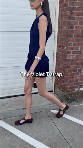 The votes are in for the Violet T-strap shoe: and we CAN confirm these Mary-Jane-esque shoes are incredibly comfortable. The proof: Heather walking back and forth, etc. in them! #fashiontiktok #maryjaneshoes