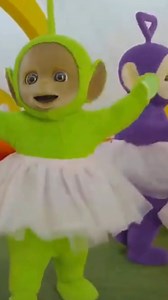 POV: your toddler's first ballet class #playbasedlearning #playandlearn #playtime #imaginativeplay Video: All four Teletubbies dance in tutus and join together for a group hug. | Teletubbies