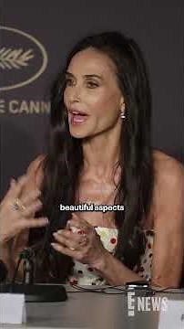 Demi Moore gives her perspective on AI during a press conference at the Cannes Film Festival.