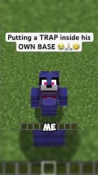 He was SO SHOCKED when he FELL FOR MY TRAP 😭😭😭 #minecraft #gaming