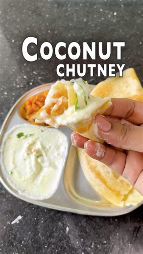 Homemade Coconut Chutney | No Onions Garlic Recipe #coconut #dosa #chutney
