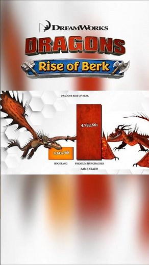 Hookfang Vs. All Monstrous Nightmare Power levels #dragonriseofberk #shorts