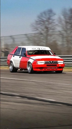 450+HP Alfa Romeo 75 with 3.9L Busso V6 by OKTech: Shakedown on track! #shorts