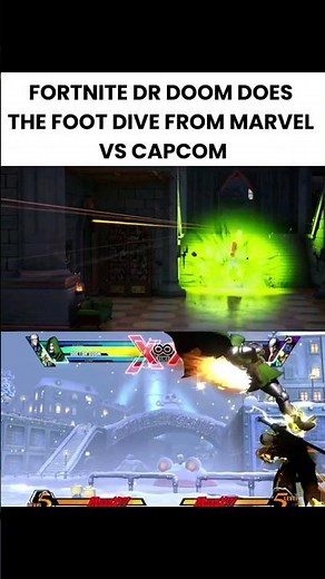 Dr DOOM does the foot dive from marvel vs capcom