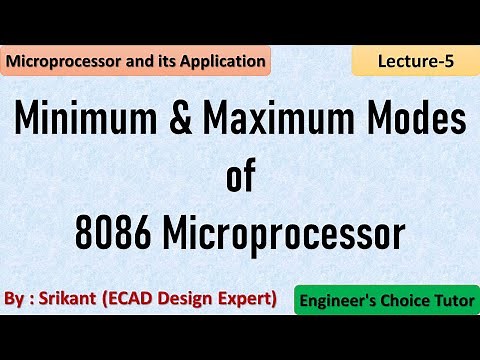 Minimum & Maximum modes of 8086 | Microprocessor and its applications