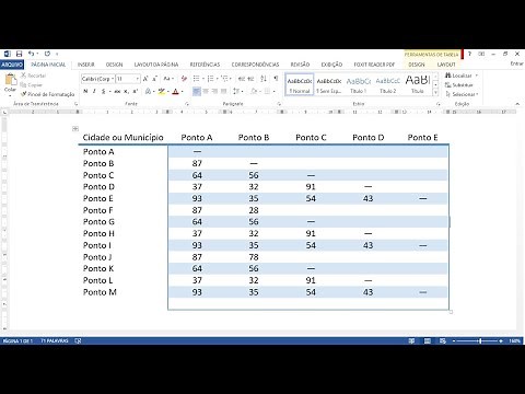 TABELA PRONTA NO WORD.