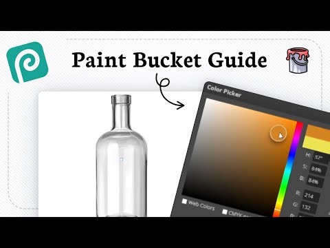 How to use Photopea paint bucket tool (Color Fill)