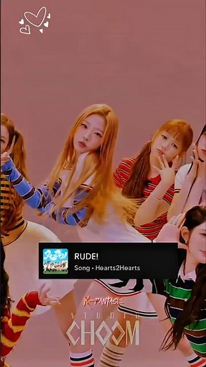 RUDE! - HEARTS2HEARTS Lyrics edit🌷✨‪@K-fantasie‬ #hearts2hearts #shorts