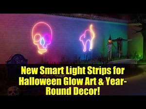 New Smart Light Strips for Halloween Glow Art & Year-Round Decor! | GE Cync