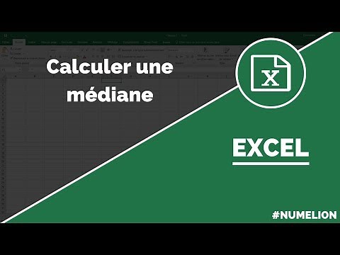 Calculer une médiane dans Excel