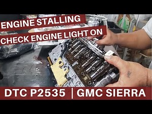 Check Engine On and Engine Stalling | GMC Sierra P2535- ignition 1 switch circuit high voltage