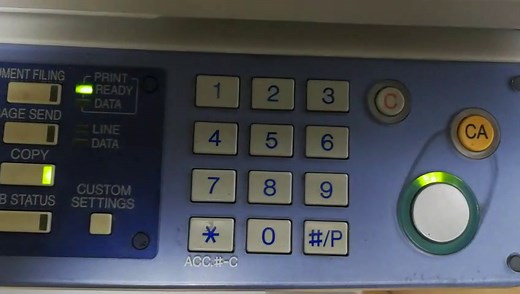 夏普复印机报H5-01错误代码清除方法【东莞乐印办公】