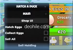Roblox Hatch a Duck Oyunu Script Farm, Eggs Hilesi İndir 2025