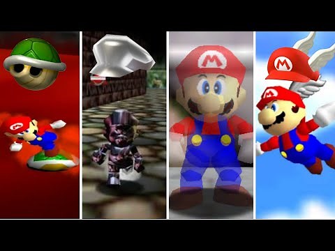 Super Mario 64 All Power-Ups