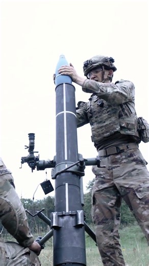 Precision mortar firing in action #military #army #warfare #shorts