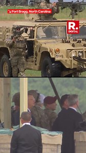 US President Donald Trump visited Fort Bragg in North Carolina to celebrate the 250th anniversary of the U.S. Army. He began the day by watching a live demonstration of military hardware and exercises. This included a helicopter assault and building raid by U.S. troops. Trump and other officials also witnessed nearly 600 paratroopers from the 82nd Airborne Division jump from C-17 and C-130 aircraft. . . . #USPresident | #DonaldTrump | #fortbragg | #northcalifornia | #usarmy | #anniversary | #Wor