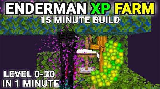 Effortless Enderman XP farm 1.20, 1.21+