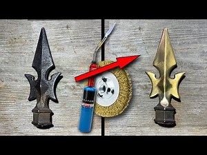 How to Brass Plate with Simple Tools - Torch & Wire Brush Hack