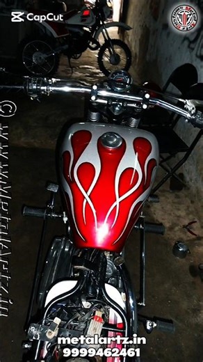 Bullet 1996 Customized into retro Chopper Style way back in 2014 💥🔊 #bikemodification#bullet#chopper