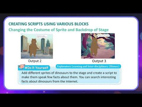 More Coding Blocks in Scratch || Chapter-5 || Class-5 || Computer-5