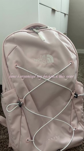 Organizing My North Face Pink Backpack for School