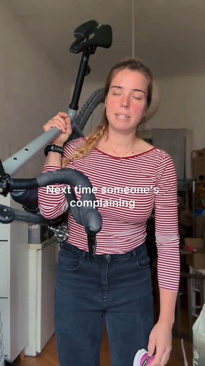 Nora | female cyclist on Instagram: "You’ve heard of girl math, now get ready for cycling maths. …but as im running AND cycling, I can’t afford to renovate my squeaking herringbone parquet flooring in the bike room 🙃"