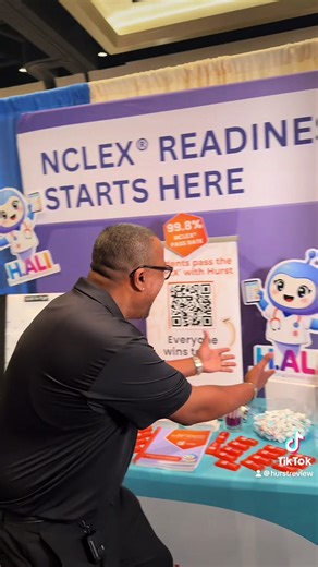 hi 👋🏼 we’re Hurst Review and we help students pass the NCLEX #nclex #nursingschool #nursinggraduate #nsna #futurenurse