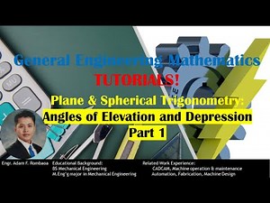 Plane Trigonometry: Part 3| Angles of Elevation and Depression Part 1| Introduction and Examples