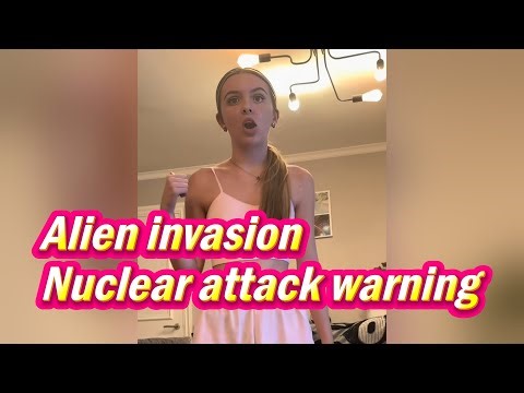 Funny😄｜Alien invasion Nuclear attack warning!#trynottolaugh#prank#memes#laugh#comedy#funny
