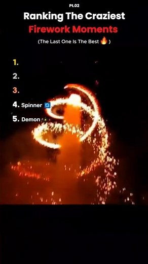 Ranking the Craziest Firework Moments 💥Pt.02 #impressive