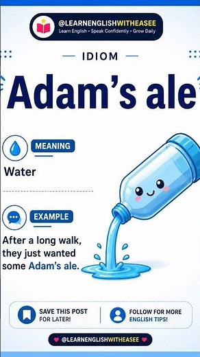 You didn’t know THIS word 😳 | Adam’s Ale Meaning #shorts