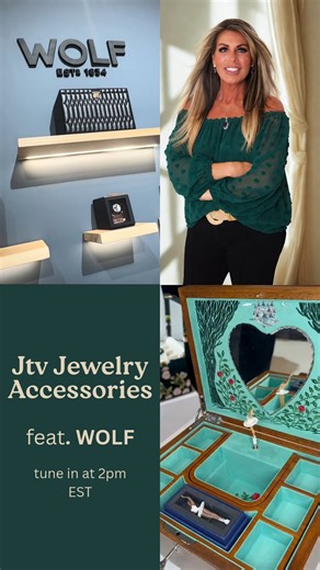 Join me and JTV Claire Nelson at 2pm on JTV Live for an accessories show featuring the incredible WOLF collection of jewelry boxes and accessories. The brand has been an incredible addition to our collection here at JTV but has been in the business for over 150 years, and has a reputation for incredible quality. Shop with us today for an exclusive look at accessories and Jewelry boxes that will protect your jewlery at the highest level! Shop Wolf at 2pm with us and then tune in at 4pm for Moissa
