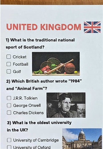 Ultimate United Kingdom Quiz Challenge 🇬🇧