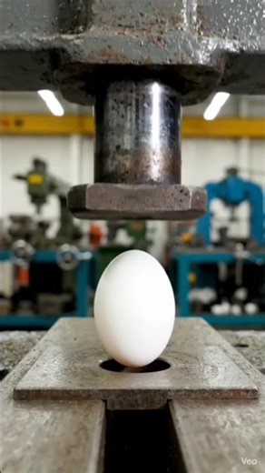 HYDRAULIC PRESS vs Egg Challenge (Can It Survive?) | Satisfying CRUSH Test #shorts #viral #short
