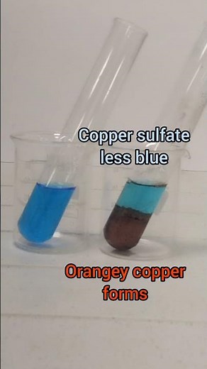 Displacement Reaction In Boiling Tube | Copper Sulfate & Iron Filings