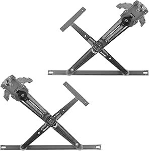 TRQ Front Manual Window Regulator Set Compatible with 1986-1995 Suzuki Samurai