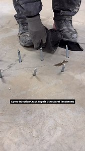 Epoxy Injection Crack Repair (Structural Treatment) Why this epoxy is used: ✔ Restores structural strength ✔ High bonding with old concrete ✔ Low viscosity → penetrates fine cracks ✔ Permanent repair (no shrinkage) | CivilEngineer