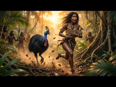 Life 500 Years Ago: Brave Girl vs Deadly Cassowary 😱 | Savage Jungle Survival Story