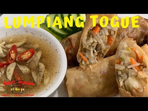 Lumpiang Togue | Vegetable Spring Roll | Lutong Bahay | Panlasang Pinoy