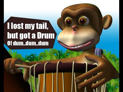 DRUMMER MONKEY | cartoon story from Manchadi (Manjadi)
