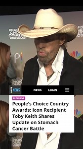 29K views · 488 reactions | Country Icon recipient Toby Keith detailed the ups and downs of his cancer journey. 懶 #PCCAs | E! News | Facebook