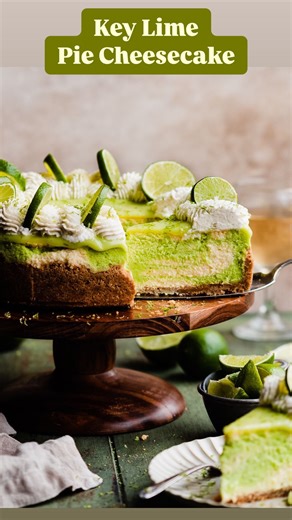 Stephanie Simmons on Instagram: "Key Lime Pie Cheesecake 🍋‍🟩🥹 Luscious key lime cheesecake baked atop a crisp graham crust & topped with lime curd & fresh whipped cream! TO GET THE FULL RECIPE - Googl “blue bowl key lime cheesecake“ or tap the 🔗 in my profile @bluebowlrecipes — https://bluebowlrecipes.com/key-lime-rum-cheesecakes-with-boozy-whipped-cream/ #keylime #cheesecakelovers #glutenfreedessert #dessertgram #reelsoninstagram"