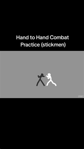 Hand to Hand combat (first) practice #fy #animation #2danimation #animefyp #stickman